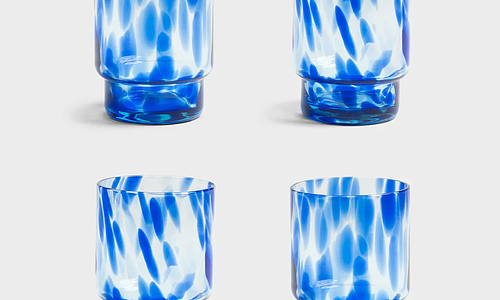 Vaso &Klevering Amsterdam Glass Azul
